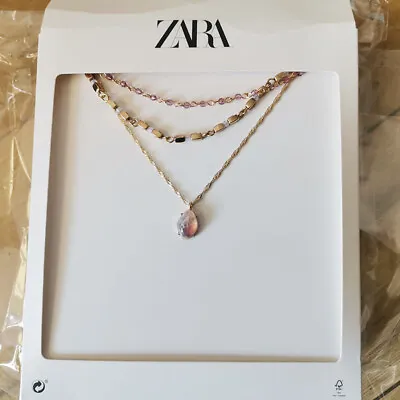 3pcs New Zara Geometric Pendant Necklace Gift Fashion Lady Party Holiday Jewelry • $8.99