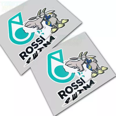 ROSSI THE GOAT Petronas Motorcycle 46 Racing Track  Graphics Stickers  X 2 Pcs • £5.95