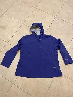 Free Country Packable Waterproof Rain Jacket Purple Size XXL • $24.99