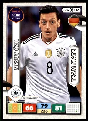 Panini Road To 2018  Adrenalyn XL - Mesut ?zil Germany  No. GER12 • £1