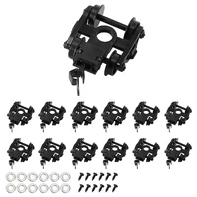 12pcs N Scale 1:160 Roller Bearing Truck Coupler 33  Plastic Wheels Screw Washer • $13.99