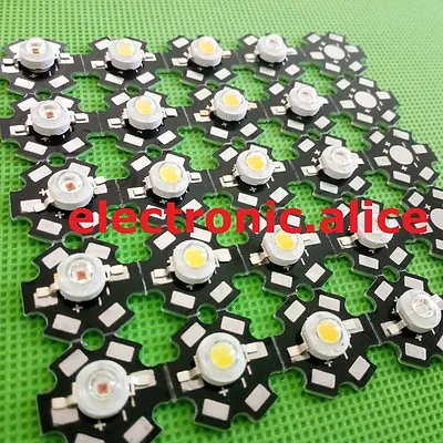 $1.93 • Buy Hot 10-100 Pcs 1W 3W High Power Red/green/Blue/Royal Blue LED With 20mm Star Pcb
