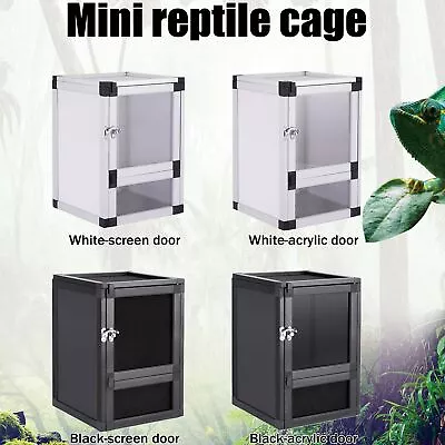 Reptile Cage Air Mini Cage Small Habitat Perfect For Frogs Lizards Chameleons • $27.99