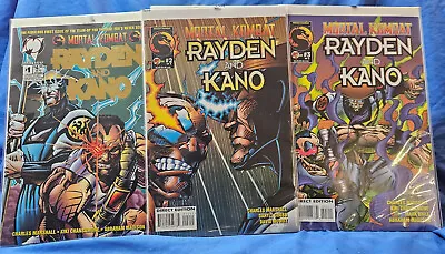 Mortal Kombat Rayden And Kano Comic Series 1-3 Complete 1995 1 2 3 Gold #1 • $34.99