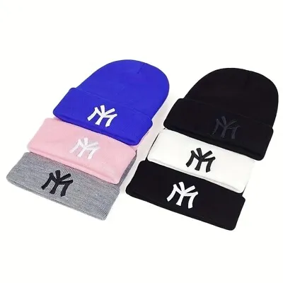 New York Yankees Beanie Hat NY Cuff Winter Warm Soft MY Knitted Unisex Skull Cap • $9.95