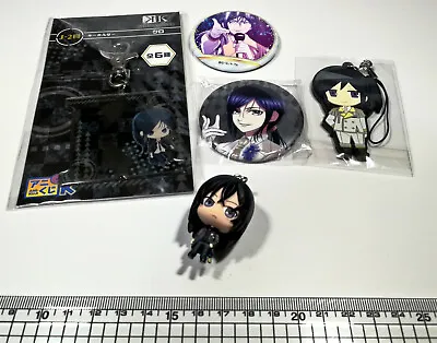 K Project Anime Yatogami Kuroh Kuro 5item Metal Keychain Can Badge Rubber Lot W2 • $12.88