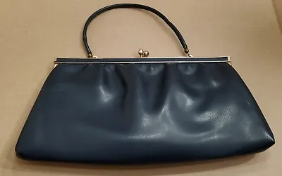 Dark Blue Vintage Andre’ Satchel/clutch Purse  • $14.50