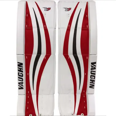 New Vaughn Xr Intermediate Goalie Leg Pads 31 +2 Black/Red Velocity V7 Int Goal • $449.99