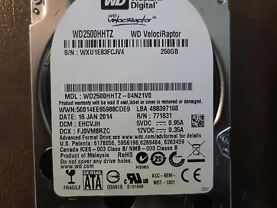 Western Digital WD2500HHTZ-04N21V0 DCM:EHCVJH 250gb 2.5  Sata HDD • $59.17