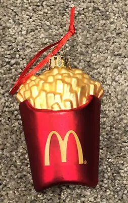 $29.45 • Buy McDonald's French Fries Christmas Ornament NEW Glass French Fry