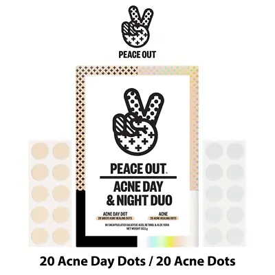 Peace Out Acne Combo Set Jumbo Free Shipping! (20 Acne Day Dots/20 Acne Dots) • $52.22