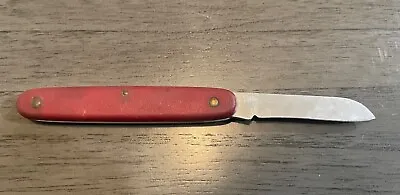 Vintage Victorinox Folding Knife Red Swiss Army Knife Rostfrei Switzerland  • $14.99