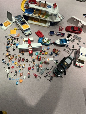 £59 • Buy Playmobil Bundle Job Lot , Cruise Ship, Camper , Porsche ,Boats Swat Plus More