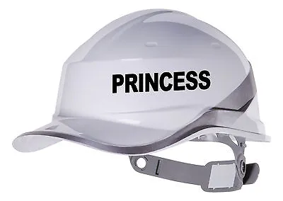 2X PRINCESS Hard Hat Vinyl Decal Warehouse Sticker Transfer CUSTOM COLOUR & FONT • $12.32