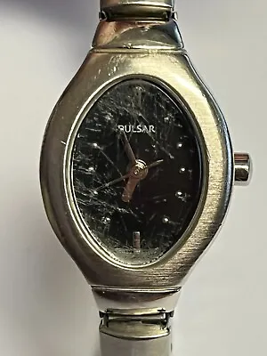 Working Vintage 1990's Ladies Silver Pulsar Quartz Watch EO • $20