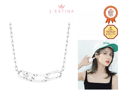 [J.ESTINA] IU's PICK THE J Necklace JJSJNQ2BS407SW420 Korean Jewelry • $220