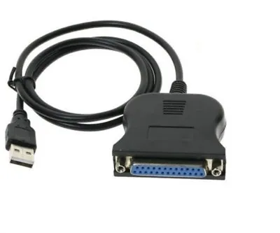 £5.40 • Buy USB 2.0 Male To 25 Pin DB25 Female Parallel Port Printer Adaptor Cable CabledUp®