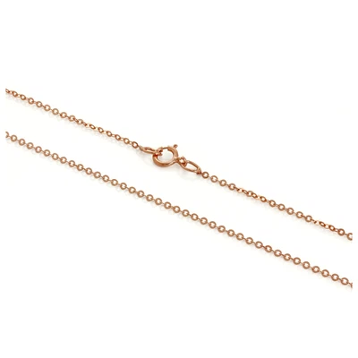 £45 • Buy 9ct Rose Gold Hammered Trace Chain 16 - 24 Inches