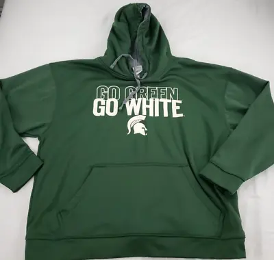 Pro Edge Michigan State Spartans  Go Green Go White  Hoodie XL Mens Green  • $14.99