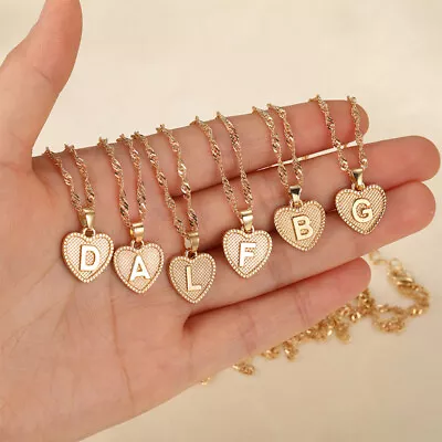 Fashion Minimalist Small Love A-Z Alphabet Necklace Pendant Clavicle Chain • $4.40