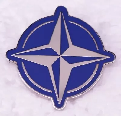 NATO Metal Enamel Pin Badge N.A.T.O. • £8.95