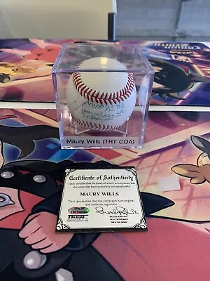 Maury Wills Autograph Signed  MVP '62  National League Baseball TREAT Auth • $49.99