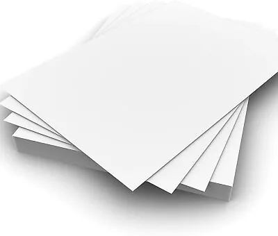 White Acid Free Extra Thick Card A4 500gsm 10 Sheets    • £8.99