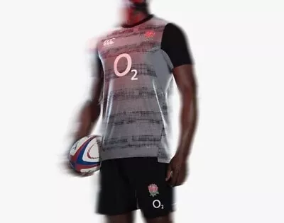 £2.99 • Buy England Canterbury Vapodri Rugby Training Top Shirt Grey Size S