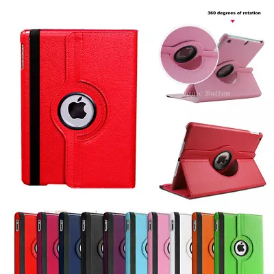 For IPad 5th 6th 7th 8th 9th Rotate Smart Case Leather Heavy Duty Cover • $10.99