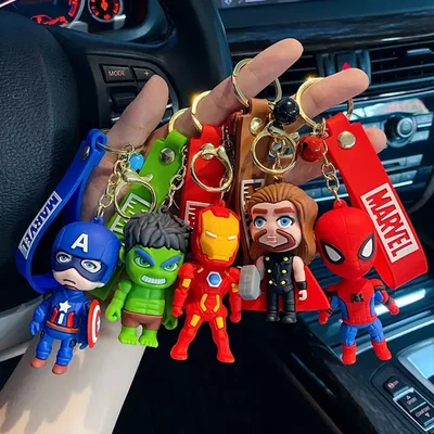 £4.75 • Buy Marvel Avengers 3D Keychain Key Ring Bag Accessory Spider-Man Iron Man Hulk Thor