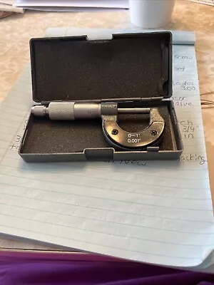 Disc Micrometer 0-1” 0.001” In Box • $19.80