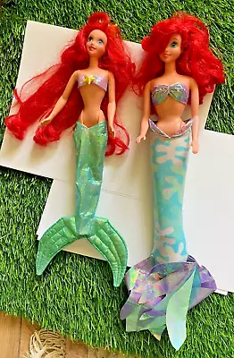 Disney The Little Mermaid Princess Ariel Dolls Battery Operated With Tails • $12