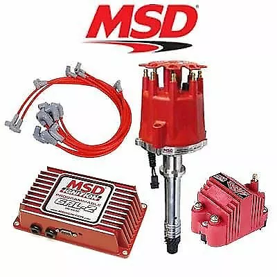 MSD Ignition Kit - Programmable 6AL-2/Distributor/Wires/Coil Chevy Small Block • $1154.95