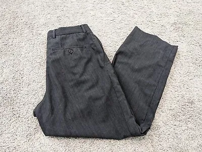 Hugo Boss James Brown Dress Pants Mens 32R Wool Blend Gray • $19.77