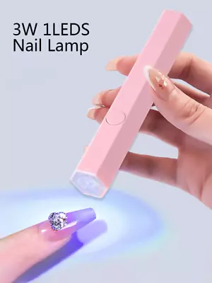 Portable Mini Nail Lamp UV LED Light - Handheld Gel Polish Dryer Curing Lamp • $10.99