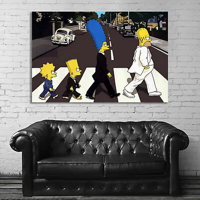 EB031 Art Simpsons Abbey Road Hypebeast Pop Art Poster And Canvas • £34.20