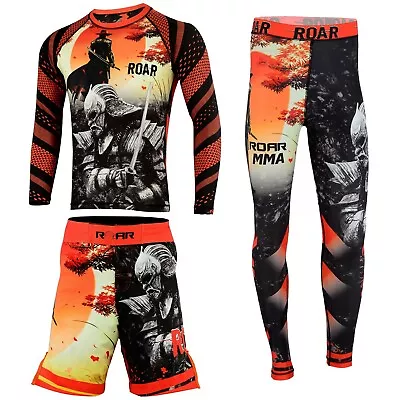 KOYES MMA Grappling No Gi Wear Fight Shorts BJJ Rash Guard Muay Thai Legging • $51.29