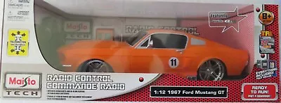 1967 Maisto Tech Ford Mustang Gt Remote Control 1:12 Scale Model New !! Reduced! • $191.67