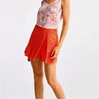 Cabi NWT Matchmaker Skort SIZE 4 Spring 2023 - Coral Orange • $45