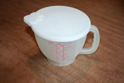 Vintage Tupperware 4 Cup Mix N Store Measuring Cup With Lid Sheer See Pix!! • $21.99