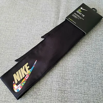 £19.73 • Buy NWT Nike Dry HEAD TIE DriFit Wicking WORLD Tennis Run Gym Bandana BLACK  86185