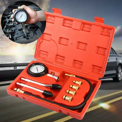 Cylinder Engine Compression Tester With M10-M18 Adapter Automotives Motorcycles • $18.99