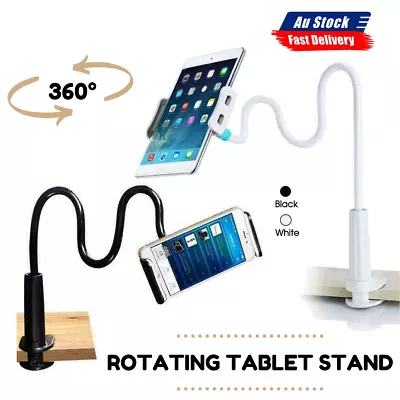 360°Rotating Tablet Stand Holder Lazy Bed Desk Mount For IPad Air IPhone Samsung • $10.99