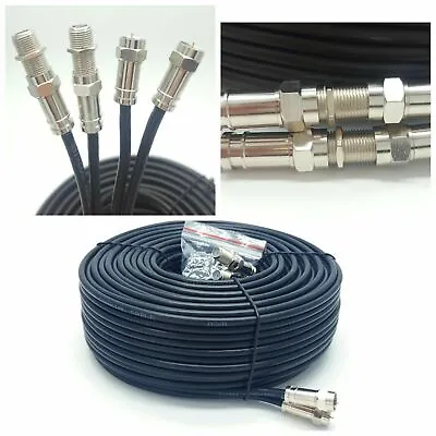 Premium Extension Satellite Dish Cable Double Wire Twin Lead For Sky + Hd Q Box • £5.99