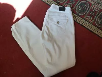 Size 25x30 True Religion Casey LOW RISE WHITE Super SKINNY Jeans • $19