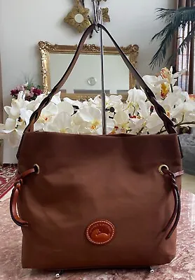 New Dooney & Bourke Brown Nylon Hobo Shoulder Bag • £147.55