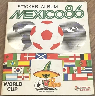 Mexico 1986 86 World Cup Panini Football Sticker Album 100% Complete Full Set • £249.95