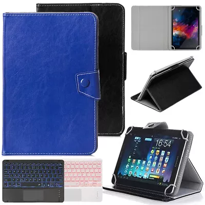 Touchpad  Backlit Keyboard Case Mouse For Samsung Galaxy Tab S9 S9 FE A9+ A8 A7 • $45.99