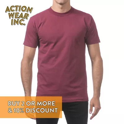 Proclub Pro Club Mens Plain Short Sleeve T Shirt Lightweight Comfort Cotton Tee • $11.90