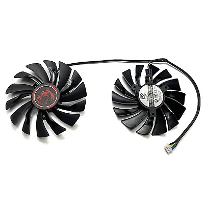 2PCS 9.5cm Fan Cooling Fan For MSI R9 390X 390 380/R7 370 GAMING Graphics Card • £17.40